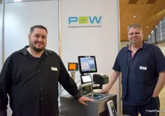 Andreas Matzke and Olaf Schmidt from Projekte & Warenwirtschaft Eckhardt, Köhl GmbH. The company offers various cash register systems.